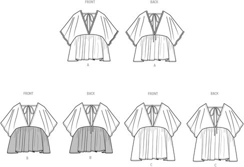 Simplicity SS9951K5 Easy to Make Misses' Top Sewing Pattern Packet, Design Code S9951, Sizes 8-10-12-14-16, Multicolor in Saudi Arabia
