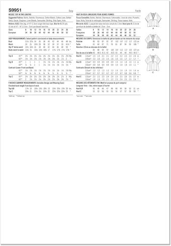Simplicity SS9951K5 Easy to Make Misses' Top Sewing Pattern Packet, Design Code S9951, Sizes 8-10-12-14-16, Multicolor in Saudi Arabia