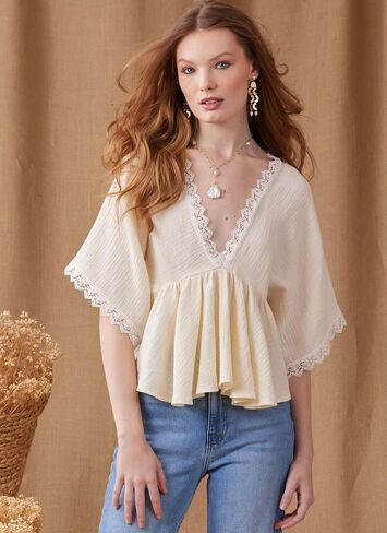 Simplicity SS9951K5 Easy to Make Misses' Top Sewing Pattern Packet, Design Code S9951, Sizes 8-10-12-14-16, Multicolor in Saudi Arabia