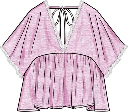 Simplicity SS9951K5 Easy to Make Misses' Top Sewing Pattern Packet, Design Code S9951, Sizes 8-10-12-14-16, Multicolor in Saudi Arabia