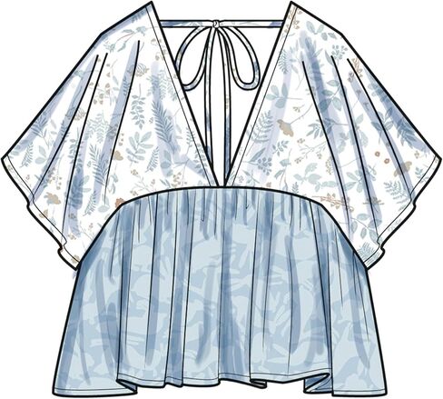 Simplicity SS9951K5 Easy to Make Misses' Top Sewing Pattern Packet, Design Code S9951, Sizes 8-10-12-14-16, Multicolor in Saudi Arabia