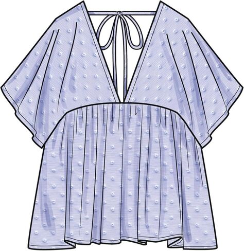 Simplicity SS9951K5 Easy to Make Misses' Top Sewing Pattern Packet, Design Code S9951, Sizes 8-10-12-14-16, Multicolor in Saudi Arabia