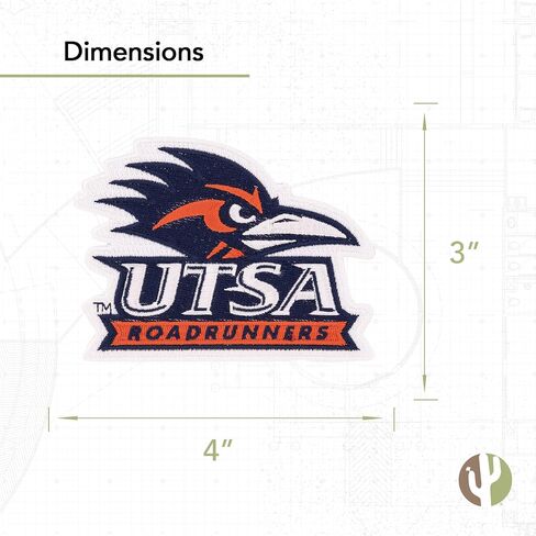 Desert Cactus University of Texas at San Antonio Patch – Embroidered Iron On/Sew On Applique for Blazers, Jackets, Backpacks, Bags, Hats & Tactical Gear – (Patch - Design A) in Saudi Arabia