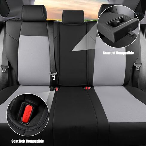 AOOG Leather Car Seat Covers Fit RAV4, Waterproof Faux Leather Seat Covers Custom Fit for Toyota RAV4 2019 2021 2022 2023 LE,XLE,XLE Premium, Limited (Front Pair, Black) in Saudi Arabia