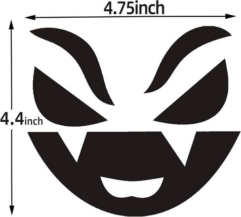 32 PCS Halloween Pumpkin Decorating Craft Kits ، قالب وجه اليقطين الأسود جعل شارات Craft Craft Jack-O-Lantern لخدعة الحفلات في عيد الهالوين. in Kuwait