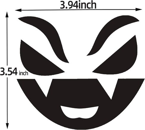 32 PCS Halloween Pumpkin Decorating Craft Kits ، قالب وجه اليقطين الأسود جعل شارات Craft Craft Jack-O-Lantern لخدعة الحفلات في عيد الهالوين. in Saudi Arabia