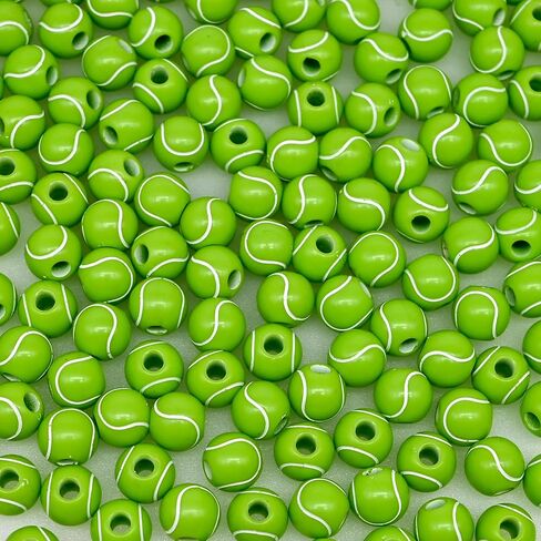 200g+ لعبة البيسبول اللينة للكرة الطائرة ‌ كرة القدم تنس كرة السلة الرياضة بالجائزة الكاندي لصناعة المجوهرات ، سوار مفتاح Becklace Charm Beads (مختلطة) in Kuwait