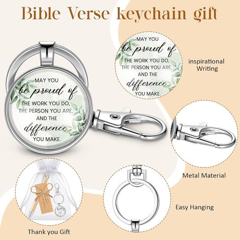Yeaqee Employee Appreciation Gifts Bulk Motivational Bamboo Pens Inspirational Keychains for Coworkers Staff Teacher in Saudi Arabia
