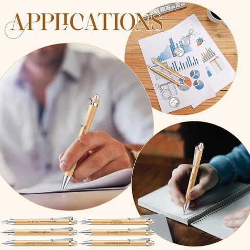 Yeaqee Employee Appreciation Gifts Bulk Motivational Bamboo Pens Inspirational Keychains for Coworkers Staff Teacher in Saudi Arabia