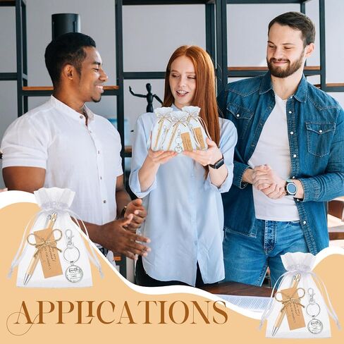Yeaqee Employee Appreciation Gifts Bulk Motivational Bamboo Pens Inspirational Keychains for Coworkers Staff Teacher in Saudi Arabia