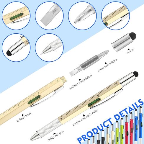 12 مجموعة من سلاسل المفاتيح يوم الأب وأداة 6 في 1 أدوات ملونة 6 بوصة 4 نمط من البركة مع البطاقة وأكياس OPP لعيد الأب هدية عيد ميلاد أو صلاة الكنيسة in Kuwait