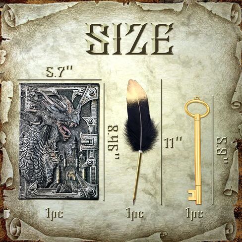 Gallarato Vintage DND Dragon Dairy Journal Gifts for Dungeons & Dragons Players DND Higds for Men in Saudi Arabia