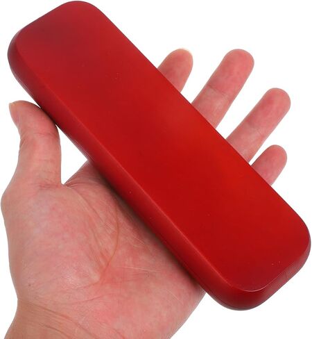STOBOK 1Pc Fountain Pen Case Single Slot Display Case Wood Writing Pen Box for Office, Business, Writing Accessories - Dark Red in Saudi Arabia