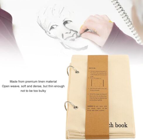 فارغة رسم رسم كروي للكتاب الكتب الكتان القابل للطي مجلة السفر المحمولة مخطط النسيج مخطط ملاحظات الرسم للكتابة in Saudi Arabia
