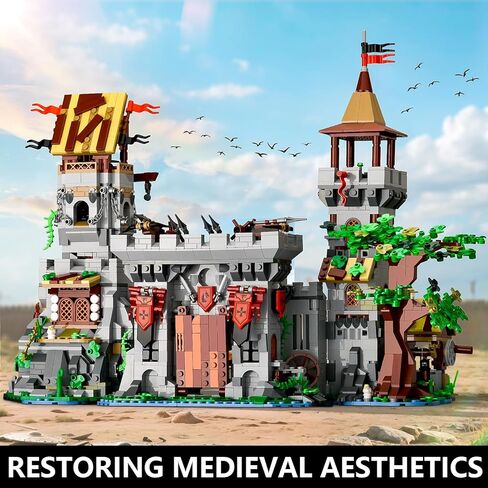 BNG Architecture Castle Building مجموعة للبالغين ، 2 في 1 Build Architecture Building Build ، House Collection STEM Toy ، Decore Office Decor in Kuwait