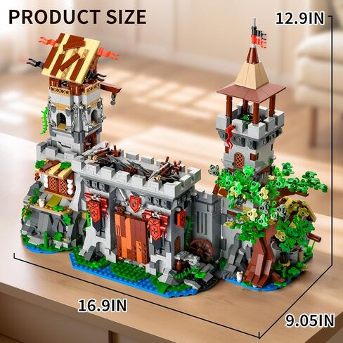 BNG Architecture Castle Building مجموعة للبالغين ، 2 في 1 Build Architecture Building Build ، House Collection STEM Toy ، Decore Office Decor in Kuwait