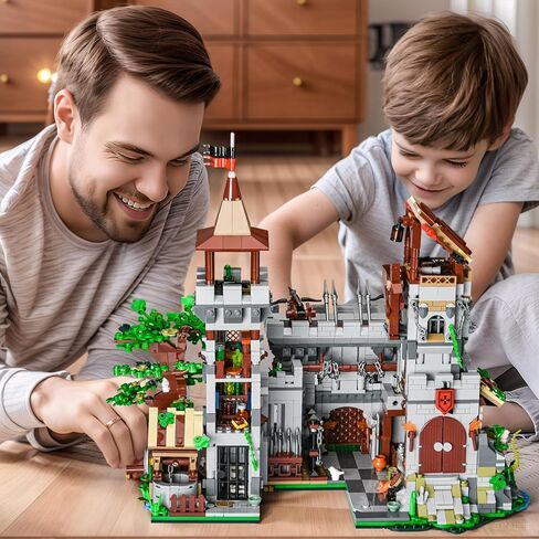 BNG Architecture Castle Building مجموعة للبالغين ، 2 في 1 Build Architecture Building Build ، House Collection STEM Toy ، Decore Office Decor in Kuwait