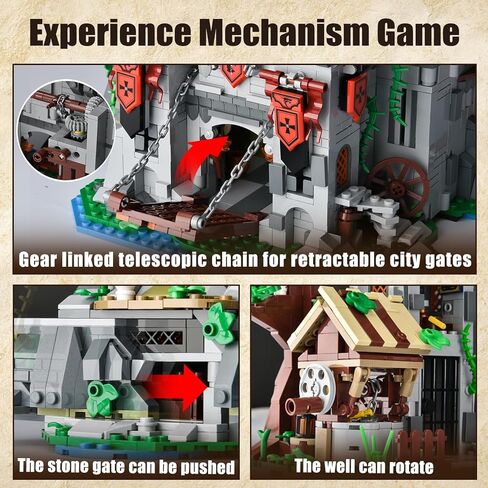 BNG Architecture Castle Building مجموعة للبالغين ، 2 في 1 Build Architecture Building Build ، House Collection STEM Toy ، Decore Office Decor in Kuwait