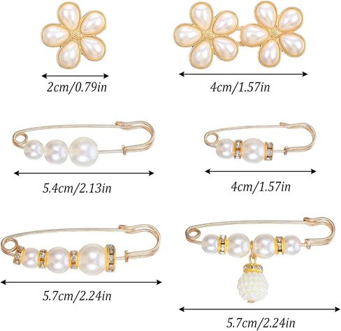 8 مجموعة Pant Weist Trainener No Sew Pearl Weist Cincher Clip Clip Buttons Admable Butons for Geans Vloudable Resplable Brooch Metal Weists Trainener for Women Pants Dresses Dresses Jainses in Saudi Arabia