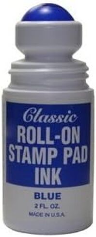 Roll-on Stamp Pad Ink - Blue in Saudi Arabia