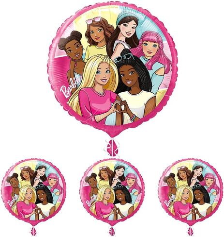 Unique Barbie Multicolor Foil Balloon - 18'', 1 Count | Vibrant & Fun Party Décor in Saudi Arabia