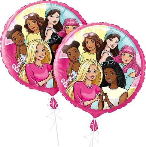 Unique Barbie Multicolor Foil Balloon - 18'', 1 Count | Vibrant & Fun Party Décor in Saudi Arabia