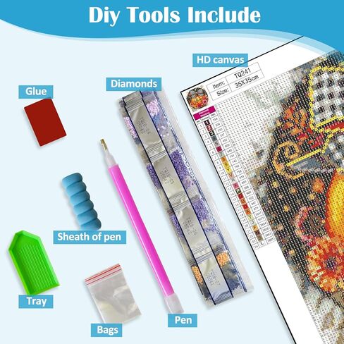 مجموعات الطلاء الماس Fall Pumpkin Flower للبالغين ، وأطقم فنون الماس في فصل الشتاء 5D للبالغين المبتدئين ، DIY كامل الجولة الماس DIAMOND DOT الطلاء الأحجار الكريمة للبالغين ، ديكور الجدار المنزلي 13.8x13.8 بوصة in Kuwait