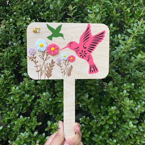 مجموعة استنسل الطائر الطنان للحرف اليدوية وأنماط صورة ظلية قابلة لإعادة الاستخدام لطلاء الخشب والجدران وديكور الحديقة in Kuwait