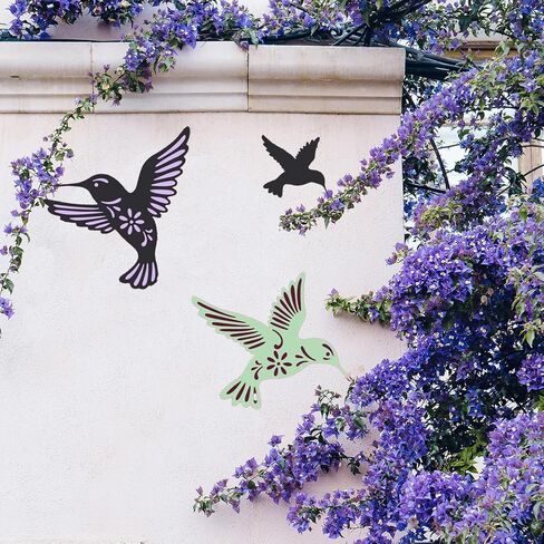 مجموعة استنسل الطائر الطنان للحرف اليدوية وأنماط صورة ظلية قابلة لإعادة الاستخدام لطلاء الخشب والجدران وديكور الحديقة in Kuwait