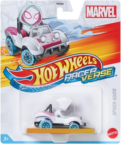 Hot Wheels Racer Verse: Marvel - Spider-Gwen Diecast Vehicle-HRT46 in Saudi Arabia