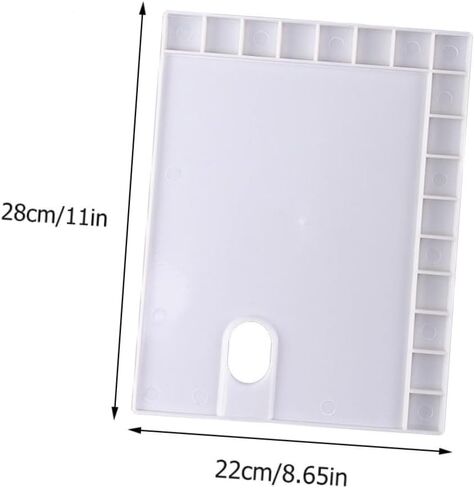 DOITOOL 3Pcs 17 Plastic Painting Trays with Lightweight Watercolor Pigment Plates for Art Paint Mixing Easy to Clean Durable and Reusable Color Mixing Palette for Various Painting Projects in Saudi Arabia