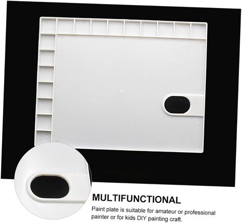 DOITOOL 3Pcs 17 Plastic Painting Trays with Lightweight Watercolor Pigment Plates for Art Paint Mixing Easy to Clean Durable and Reusable Color Mixing Palette for Various Painting Projects in Saudi Arabia