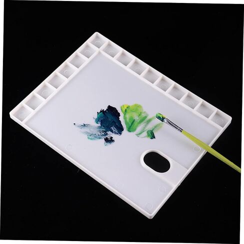 DOITOOL 3Pcs 17 Plastic Painting Trays with Lightweight Watercolor Pigment Plates for Art Paint Mixing Easy to Clean Durable and Reusable Color Mixing Palette for Various Painting Projects in Saudi Arabia