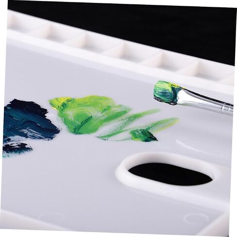 DOITOOL 3Pcs 17 Plastic Painting Trays with Lightweight Watercolor Pigment Plates for Art Paint Mixing Easy to Clean Durable and Reusable Color Mixing Palette for Various Painting Projects in Saudi Arabia
