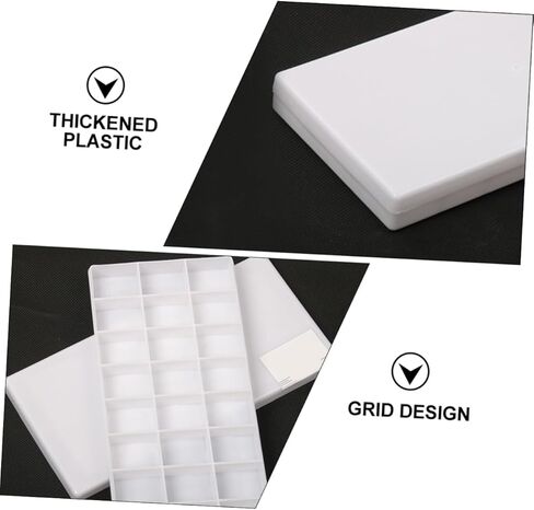 3Pcs Box Watercolor Pigment Box Art Color Mixing Trays for Painters Students Easy to Clean Painting Supplies for Artists in Saudi Arabia