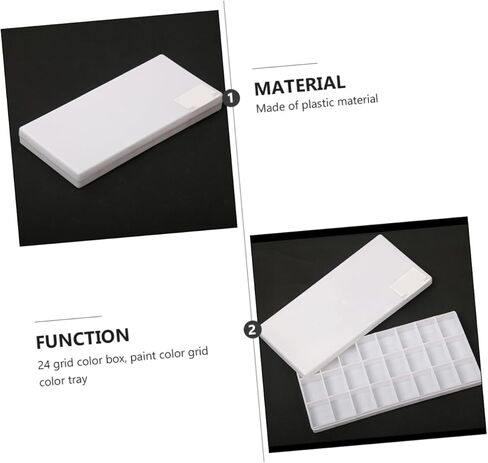 3Pcs Box Watercolor Pigment Box Art Color Mixing Trays for Painters Students Easy to Clean Painting Supplies for Artists in Saudi Arabia