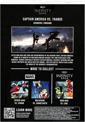 Fandrop MV03-Mavel Studios' Avengers Endgame - Captain America VS. Thanos, Combines an Epic Diorama, Artifacts & Scene Marker Creating A Display to Enhance Any Marvel Collection, 4 to Collect in Saudi Arabia