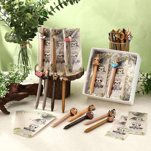 25 Set Sloth Party Favors Bulk Inspirational Ballpoint Pens with Positive Bookmarks Gifts for Students Sloth Birthday Party Favor Decorations in Saudi Arabia