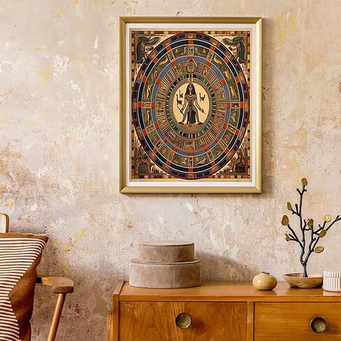 XTXGERL Paint by Numbers for Adults Beginner Art Color Pharaoh DIY Acrylic Painting by Numbers Kits with Brushes Acrylic Pigment Home Decoration Brithday Gifts 16 x 20 inch in Saudi Arabia