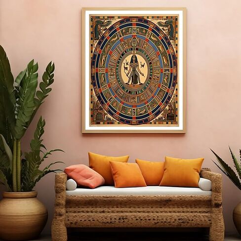 XTXGERL Paint by Numbers for Adults Beginner Art Color Pharaoh DIY Acrylic Painting by Numbers Kits with Brushes Acrylic Pigment Home Decoration Brithday Gifts 16 x 20 inch in Saudi Arabia
