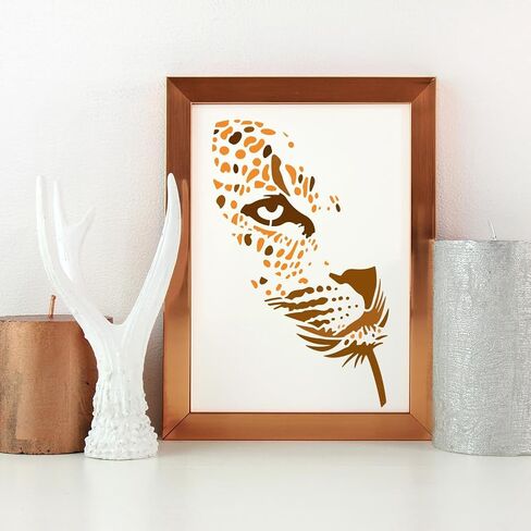Fingerinspire 4pcs صورة ظلية من مقال القطط مع فرشاة الطلاء 11.7x8.3 بوصة A4 حجم قابلة لإعادة الاستخدام القابلة لإعادة الاستخدام القابلة للاستقرار DIY الحرف stencil plastic themplate للطلاء على قماش الحائط الخشبي in Saudi Arabia