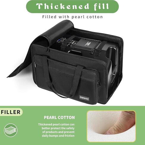 Speaker Bag with Thickened Sponge for Compact 15" Speaker Cabinets; Heavy-Duty Fits QSC K15, Yamaha DXR15 and more (IT-TOTE15), Black in Kuwait