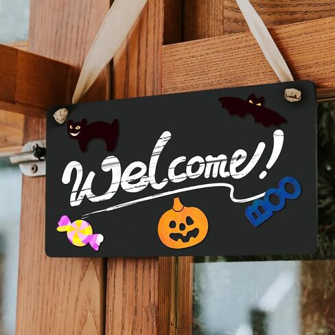 HEALLILY 72pcs Wooden Halloween Cutouts Shapes Wooden Slices Hanging Ornaments Embellishments in Saudi Arabia