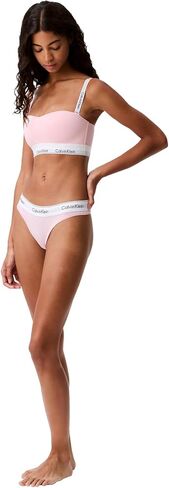 Calvin Klein Women's Modern Cotton Stretch Thong Panties, Scotish Plaid + Rouge/Sundried Tomato, M in Saudi Arabia