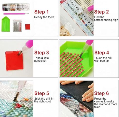 DKLOWK Diamond Painting Kits for Adults - Bicycle DIY 5D Full Drill Diamond Dots Paintings with Diamonds Gem Art and Crafts Home Decor 8x12inch in Kuwait