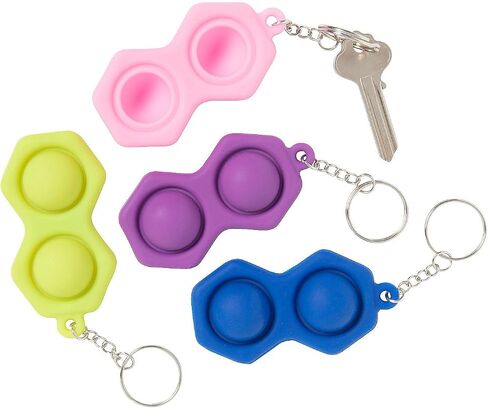 Fun Express Mini Twin Lotsa Pops Popping Toy Keychains – 12 Pieces in Saudi Arabia