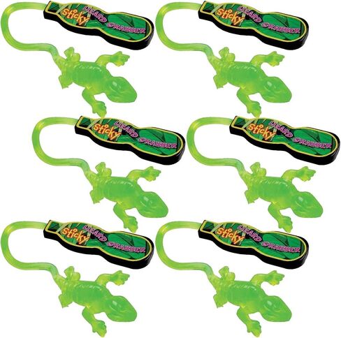ArtCreativitive Sticky Lizard Crosshard ، مجموعة من 6 لعبة للأطفال الذين يلتزمون على الجدران ، وألعاب التغلب على الأولاد والبنات ، ومفضلات حفلات عيد ميلاد الزواحف ، وجوائز الفصول الدراسية ، وحشو بيناتا in Saudi Arabia