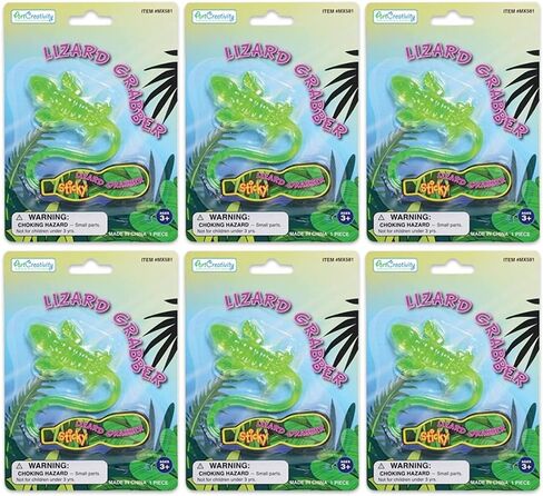 ArtCreativitive Sticky Lizard Crosshard ، مجموعة من 6 لعبة للأطفال الذين يلتزمون على الجدران ، وألعاب التغلب على الأولاد والبنات ، ومفضلات حفلات عيد ميلاد الزواحف ، وجوائز الفصول الدراسية ، وحشو بيناتا in Saudi Arabia