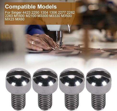 4pcs Presser Feet Shank Screw for Singer 4423 2250 1304 1306 2277 2282 M2100 M3300 M3330 M3500 MX23 MX60 in Saudi Arabia