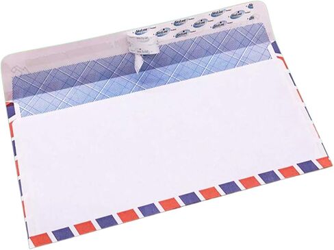 50 Pack Airmail Envelopes -Commercial Flap Business Envelopes- Air Mail Envelopes for Party Invitation, Military Correspondence, Letters to Troops- Size 4.5 * 8.9 inches in Saudi Arabia